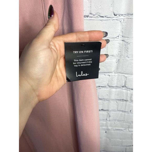Lulus Ladies Blush Pink Formal Gown XL Like New - Picture 2 of 6